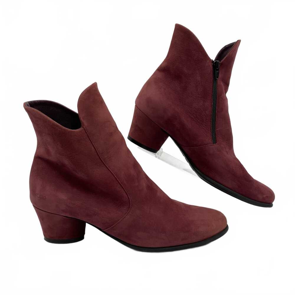 Arche Red Suede Ankle Booties | Women’s EU38 (Regular)